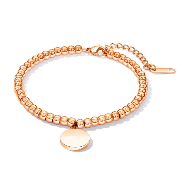 Pulsera de acero inoxidable en dos tonos