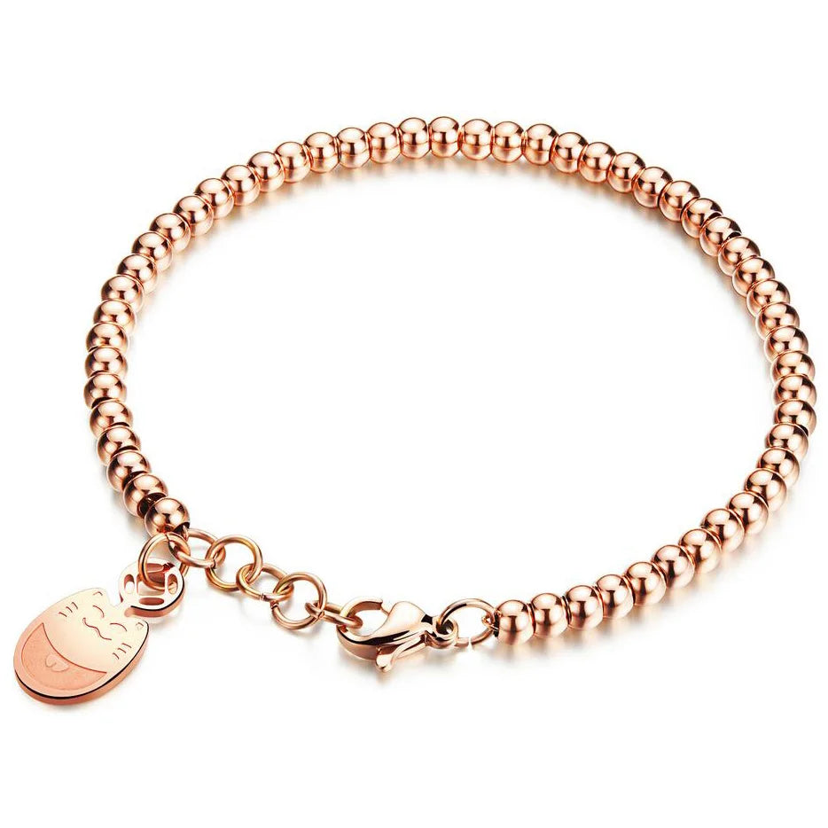 Pulsera de acero inoxidable en dos tonos